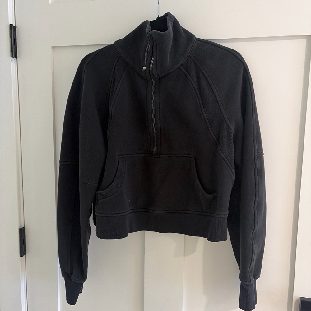 lululemon athletica Black Crew Neck Sweater